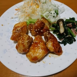 鶏ささみのオイスター照り焼き